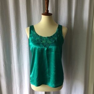 Vintage Teal Cami Sz S